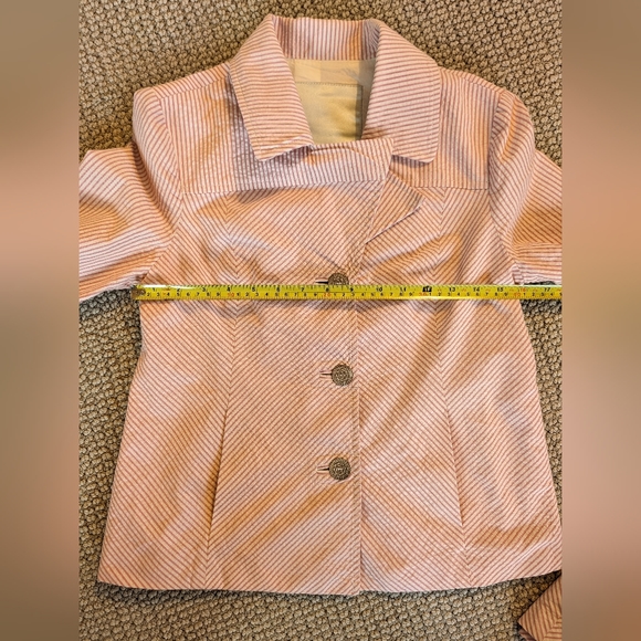 Vintage Beth Bowley Pink Striped Gingham Skirt Suit - Picture 10 of 10